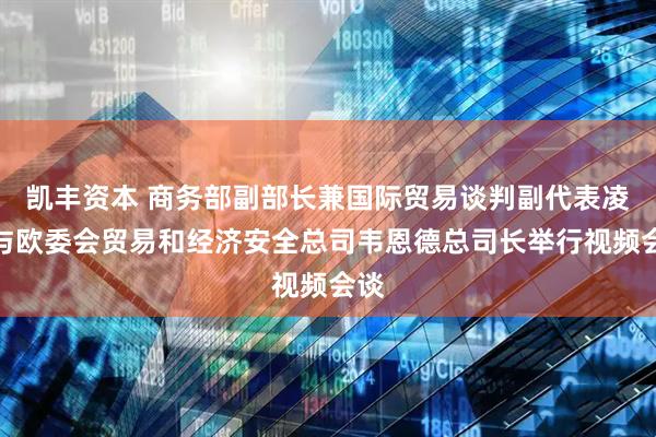 凯丰资本 商务部副部长兼国际贸易谈判副代表凌激与欧委会贸易和经济安全总司韦恩德总司长举行视频会谈